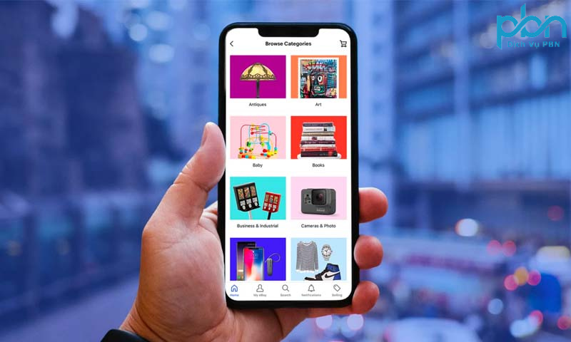 App bán hàng Ebay - Nền Tảng Kết Nối Người Mua và Người Bán Một Cách Thuận Tiện